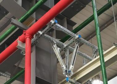 策勒该抗震支架的整体式支吊架结构协调性好